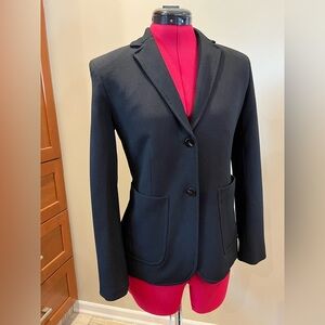 Theory Black Knit Casual Blazer Jacket in Sz XS